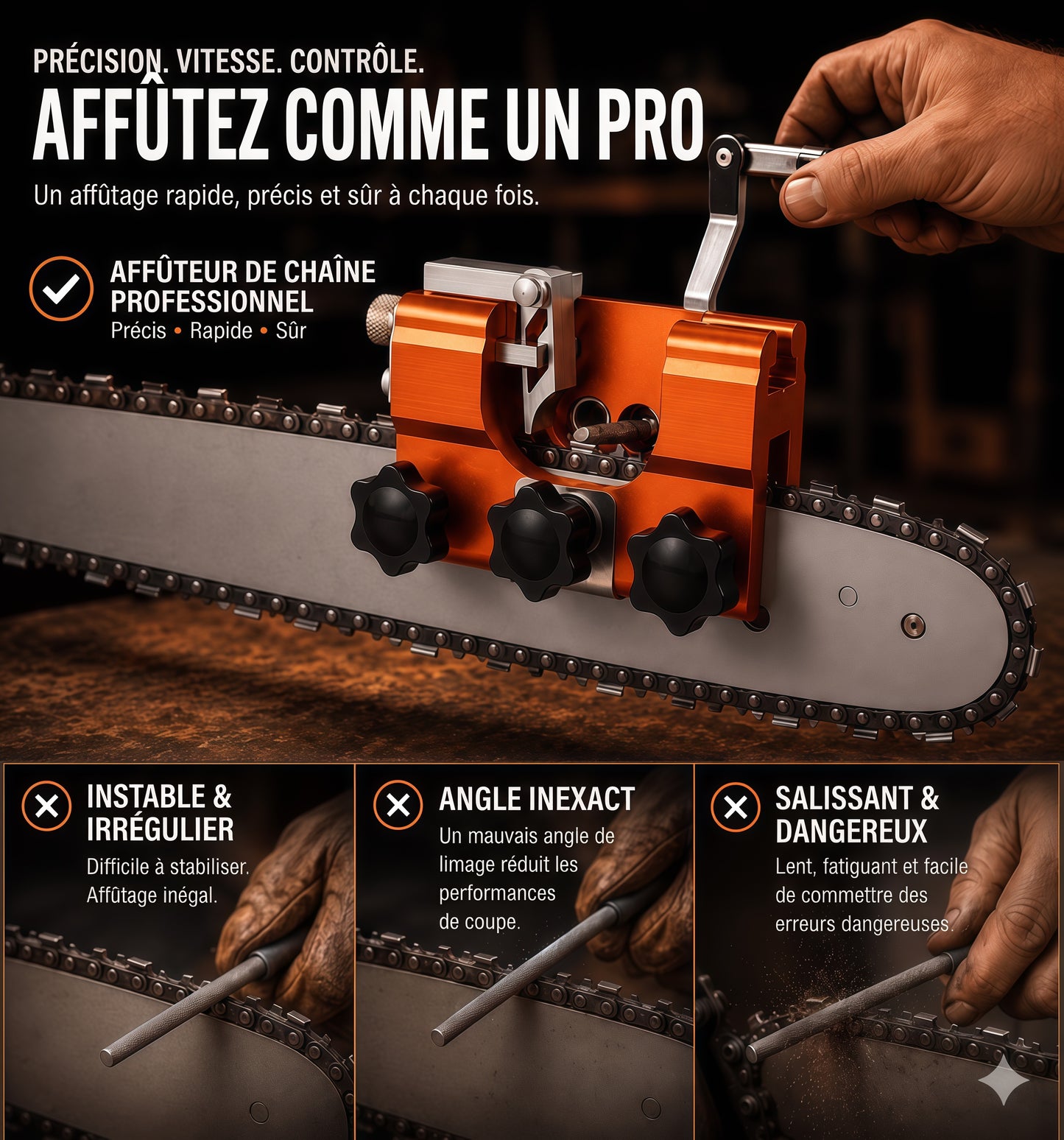 Affûteur de tronçonneuse